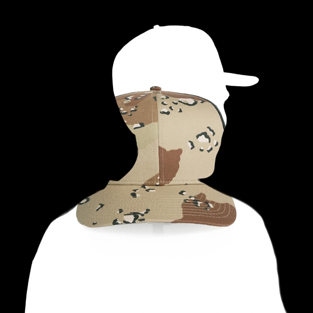 Mesh Contrast Camo Cap | 1191C