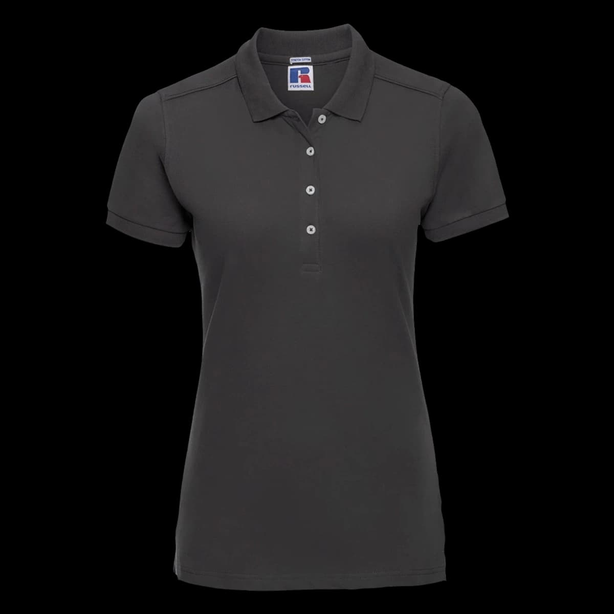 Russell Athletic Ladies Stretch Piqué Polo Shirt — front