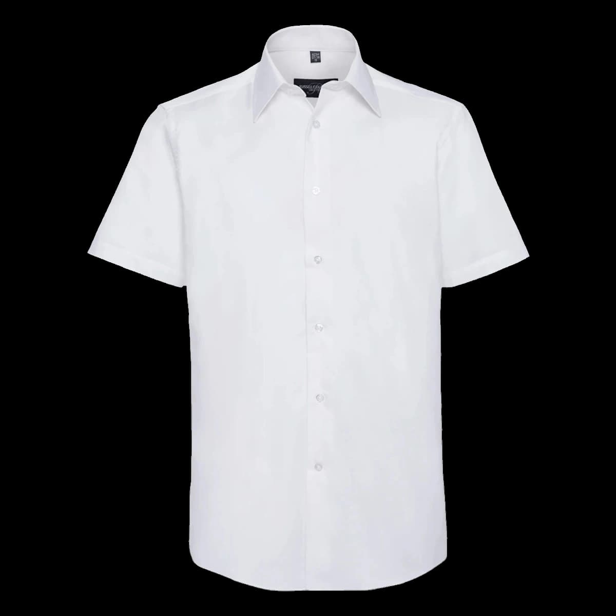 Russell Athletic Collection Short Sleeve Tailored Oxford Shirt — front