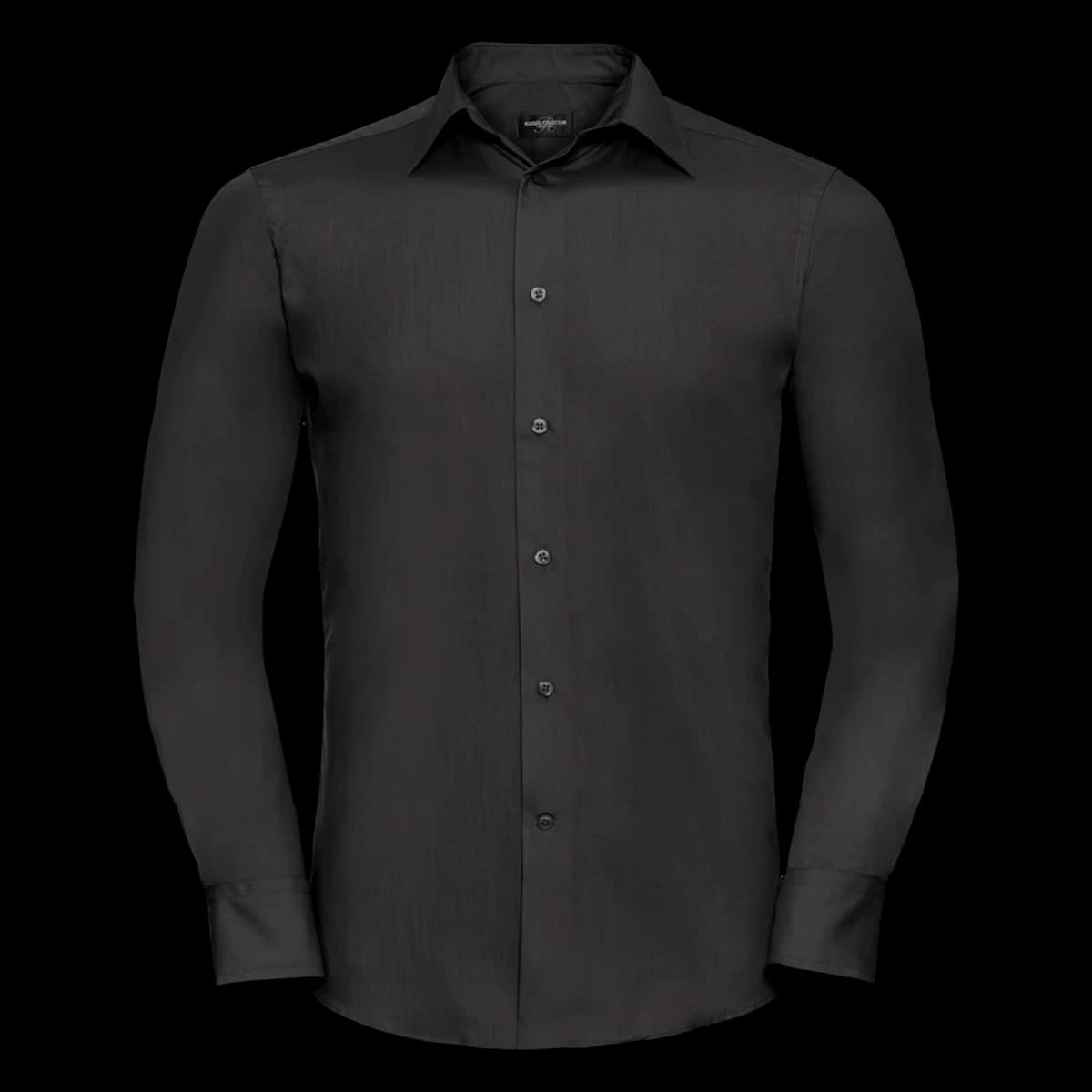 Russell Athletic Collection Long Sleeve Tailored Poplin Shirt — front