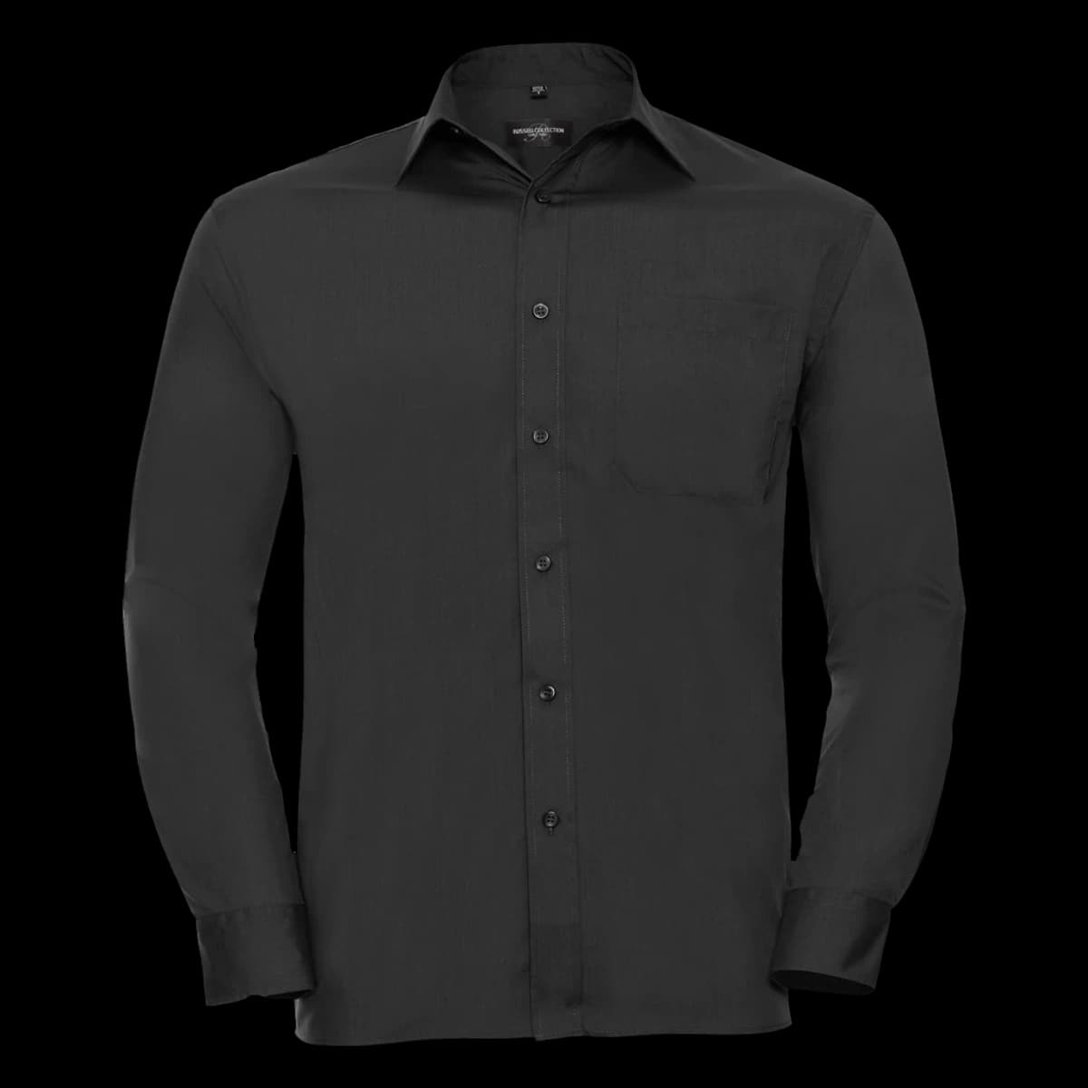 Russell Athletic Collection Long Sleeve Easy Care Poplin Shirt — front