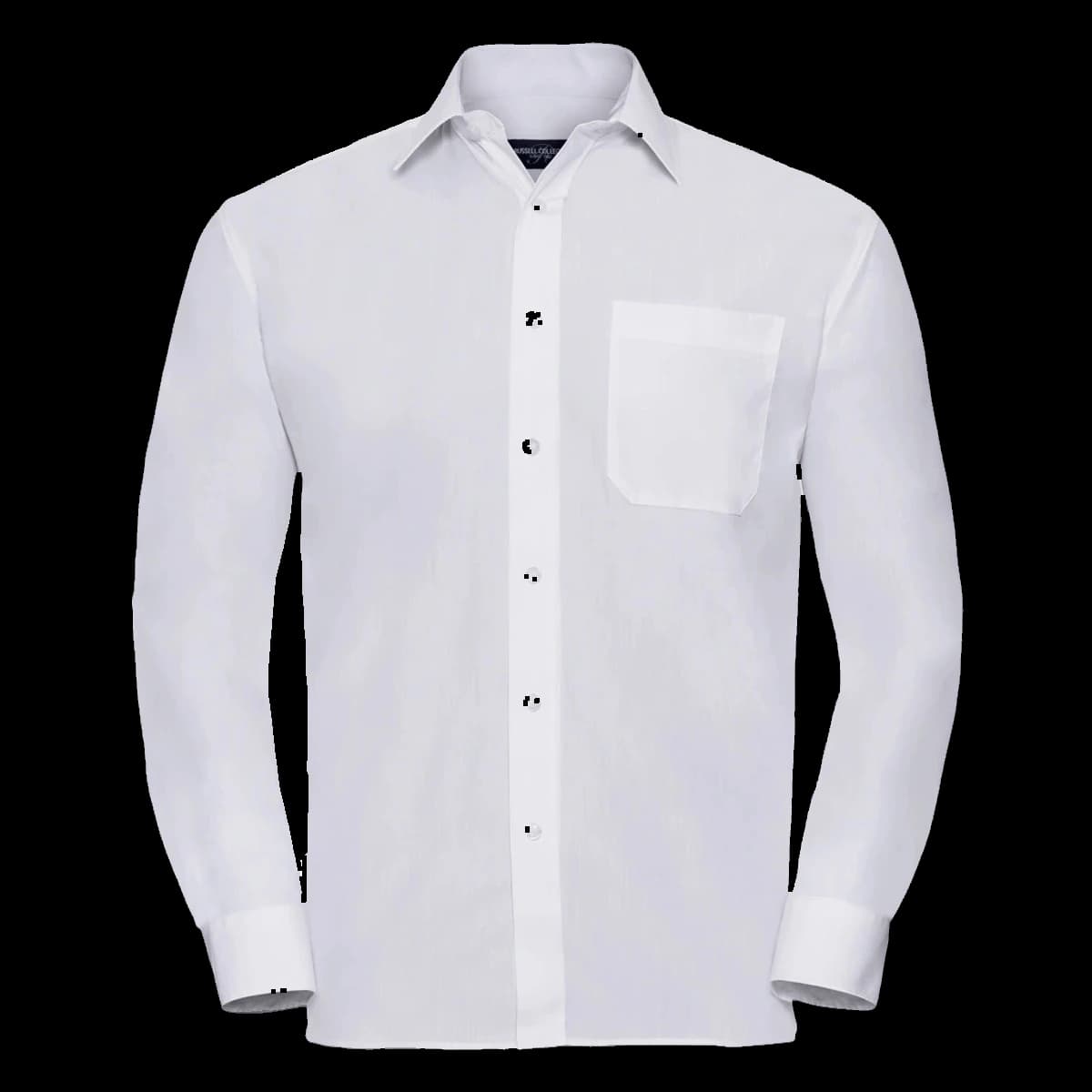 Russell Athletic Collection Long Sleeve Easy Care Poplin Shirt — front