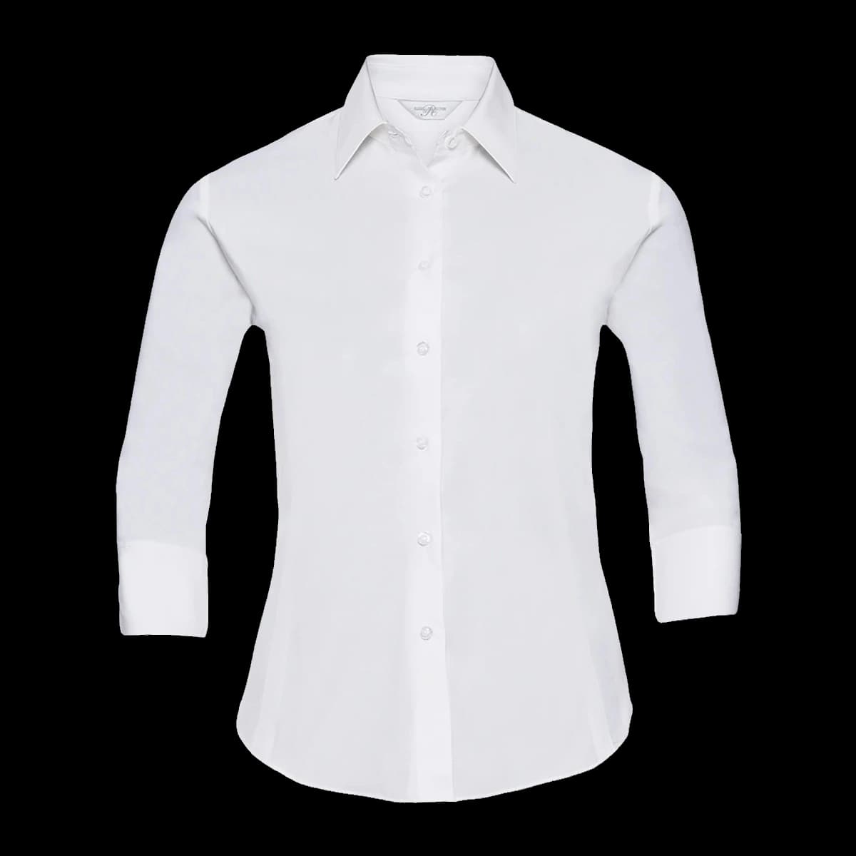 Russell Athletic Collection Ladies 3/4 Sleeve Easy Care Fitted Shirt — front