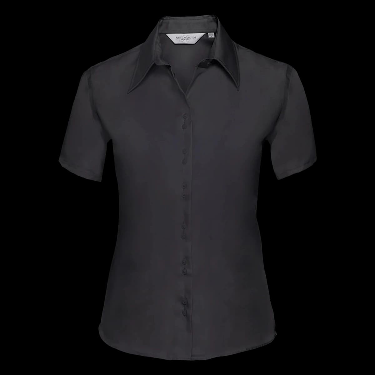 Russell Athletic Collection Ladies Short Sleeve Ultimate Non-Iron Shirt — front