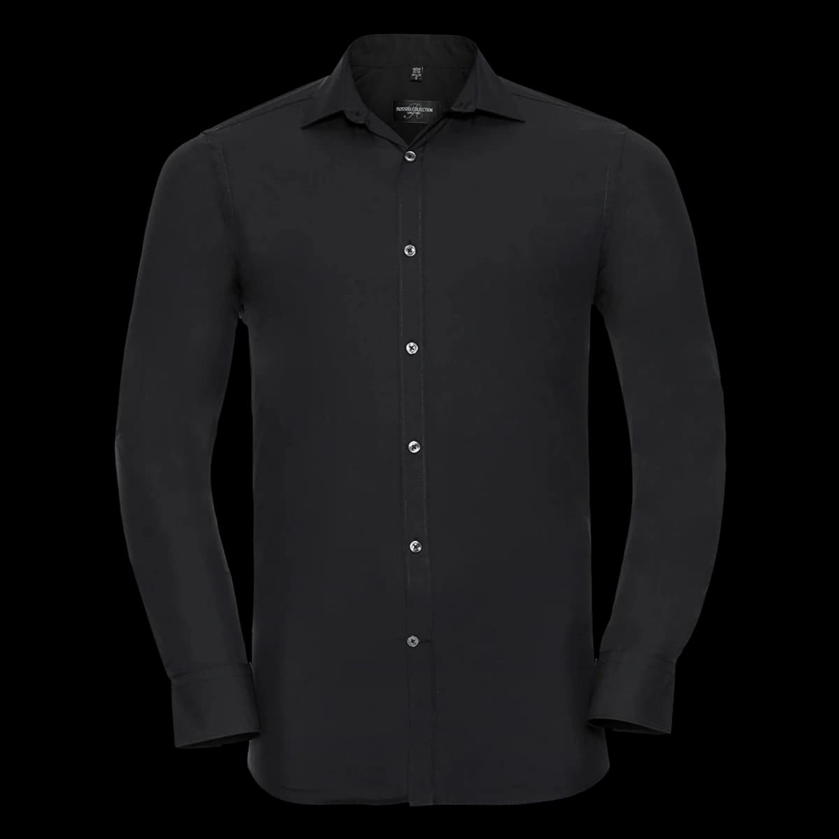 Russell Athletic Collection Long Sleeve Ultimate Stretch Shirt — front