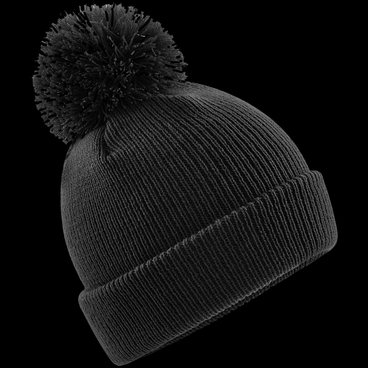 Beechfield Kids Reflective Bobble Beanie — front