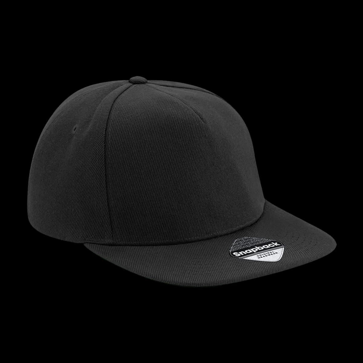Beechfield Original Flat Peak Snapback Cap — front