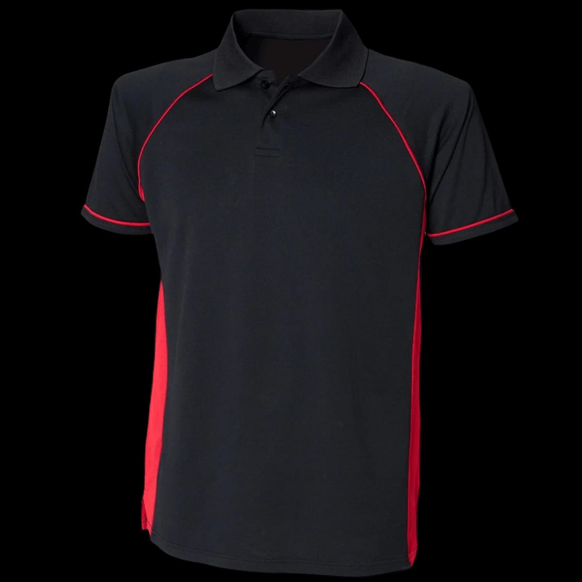 Finden + Hales Performance Panel Polo Shirt — front