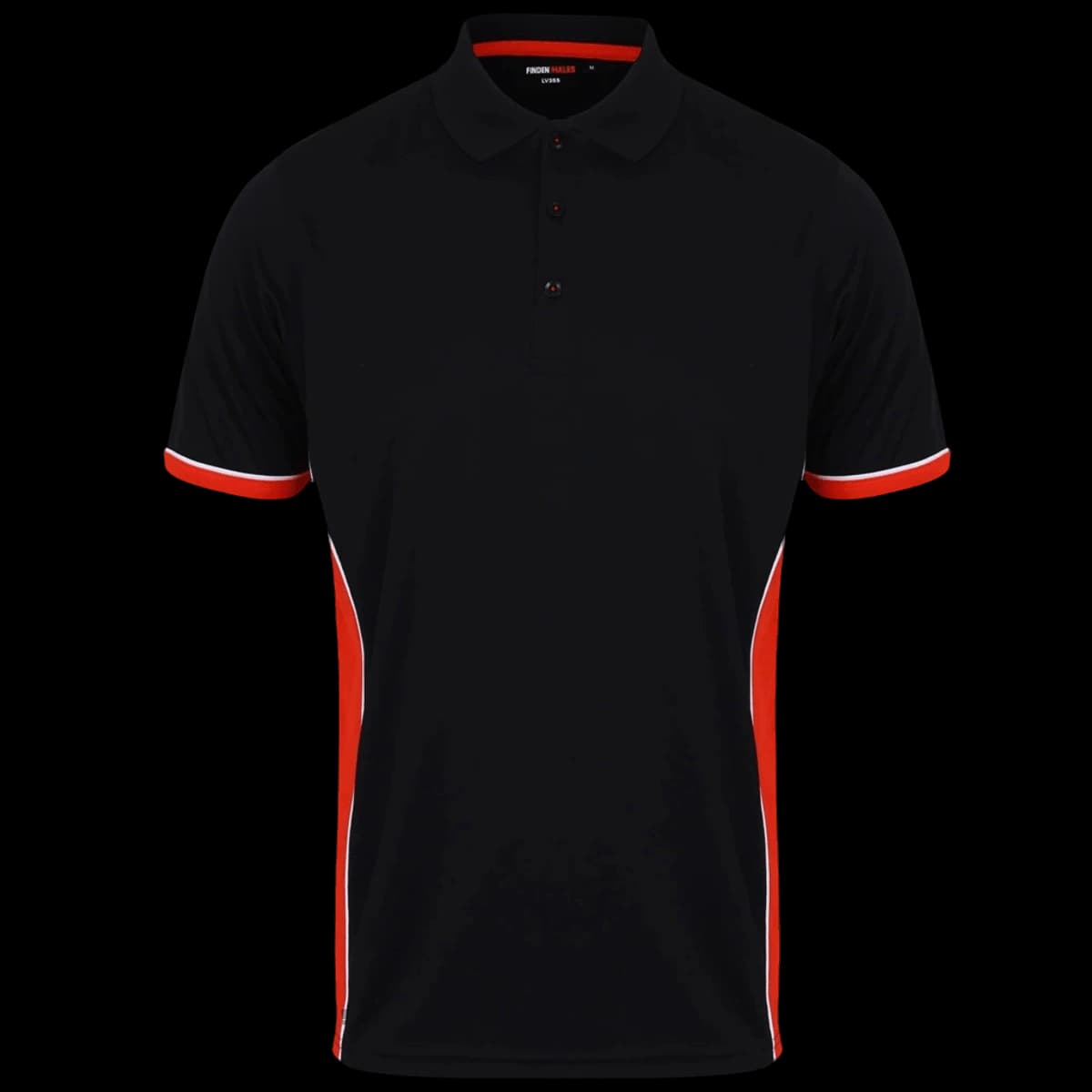 Finden + Hales Contrast Panel Polo Shirt — front