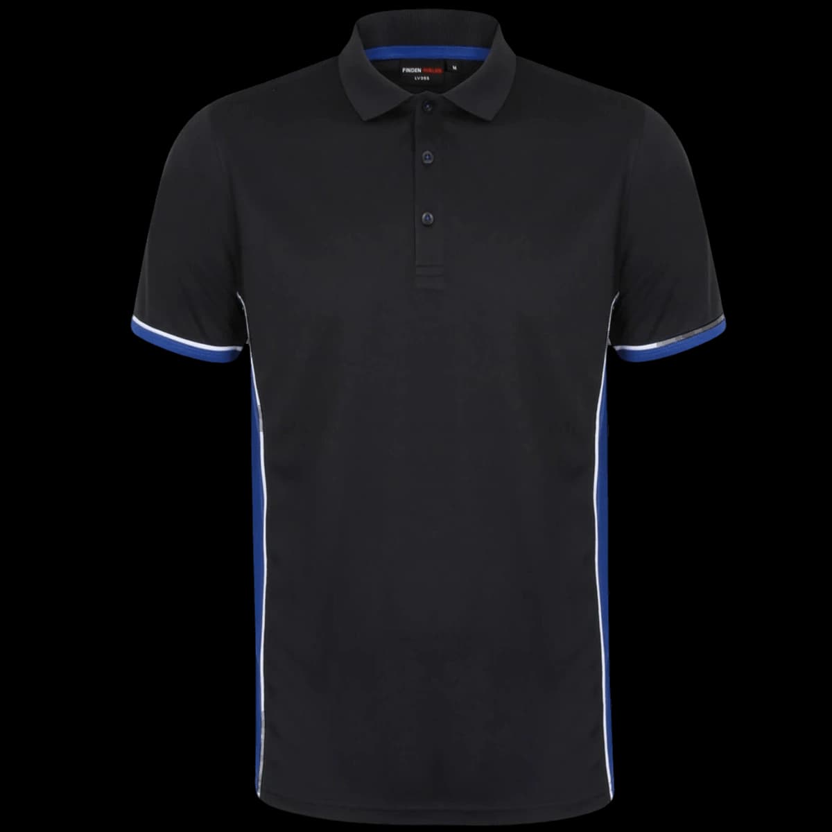 Finden + Hales Contrast Panel Polo Shirt — front