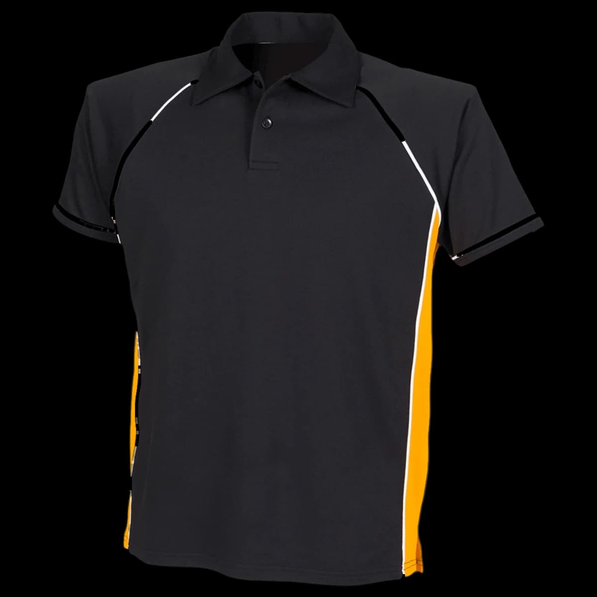 Finden + Hales Performance Piped Polo Shirt — front