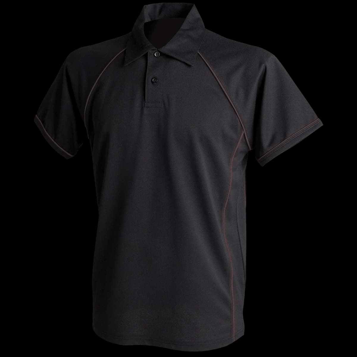 Finden + Hales Performance Piped Polo Shirt — front