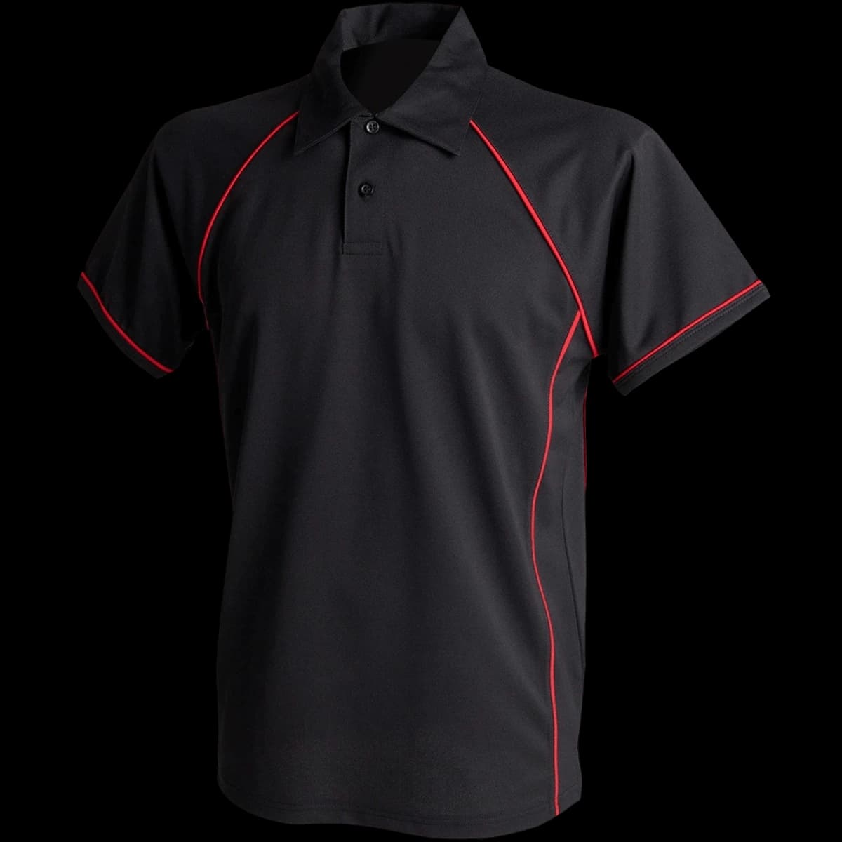 Finden + Hales Kids Performance Piped Polo Shirt — front