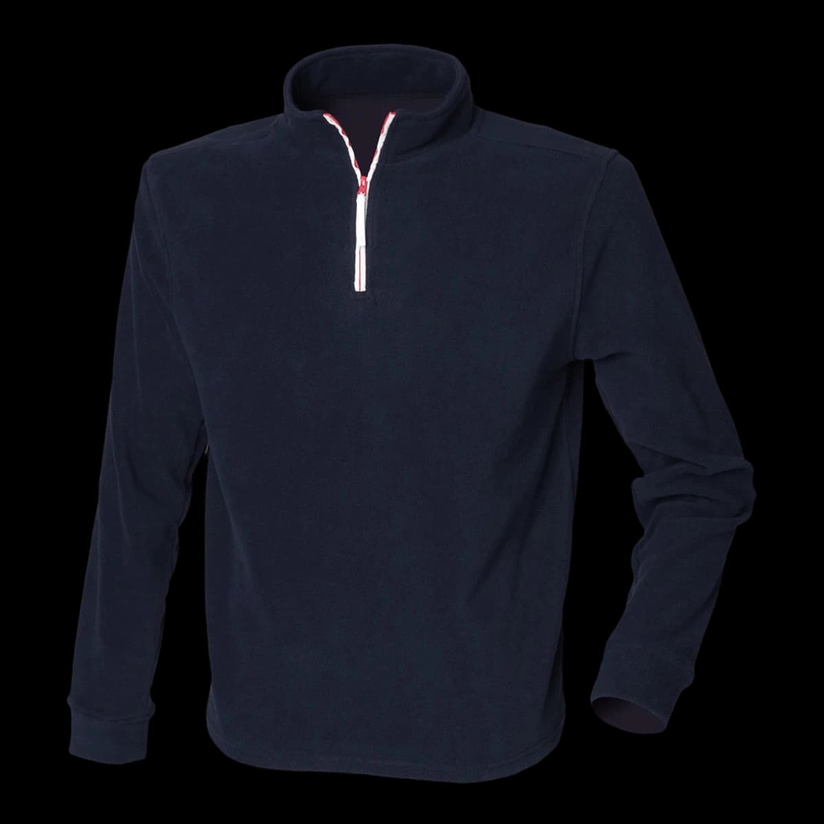 Finden + Hales Zip Neck Piped Micro Fleece — front