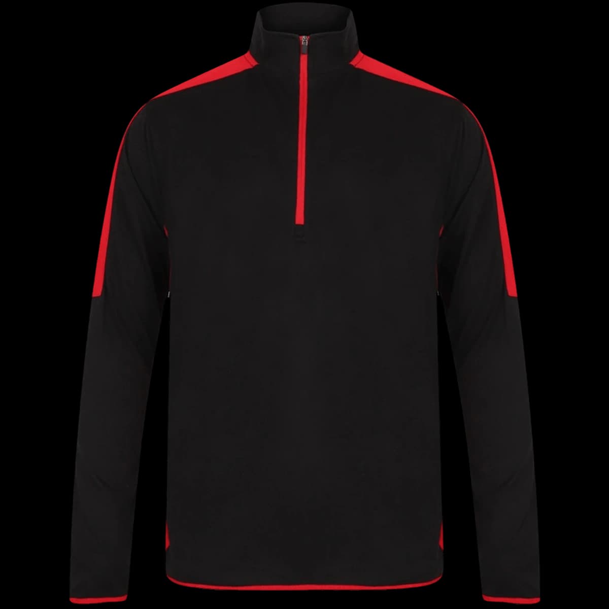 Finden + Hales Contrast Zip Neck Midlayer Top — front