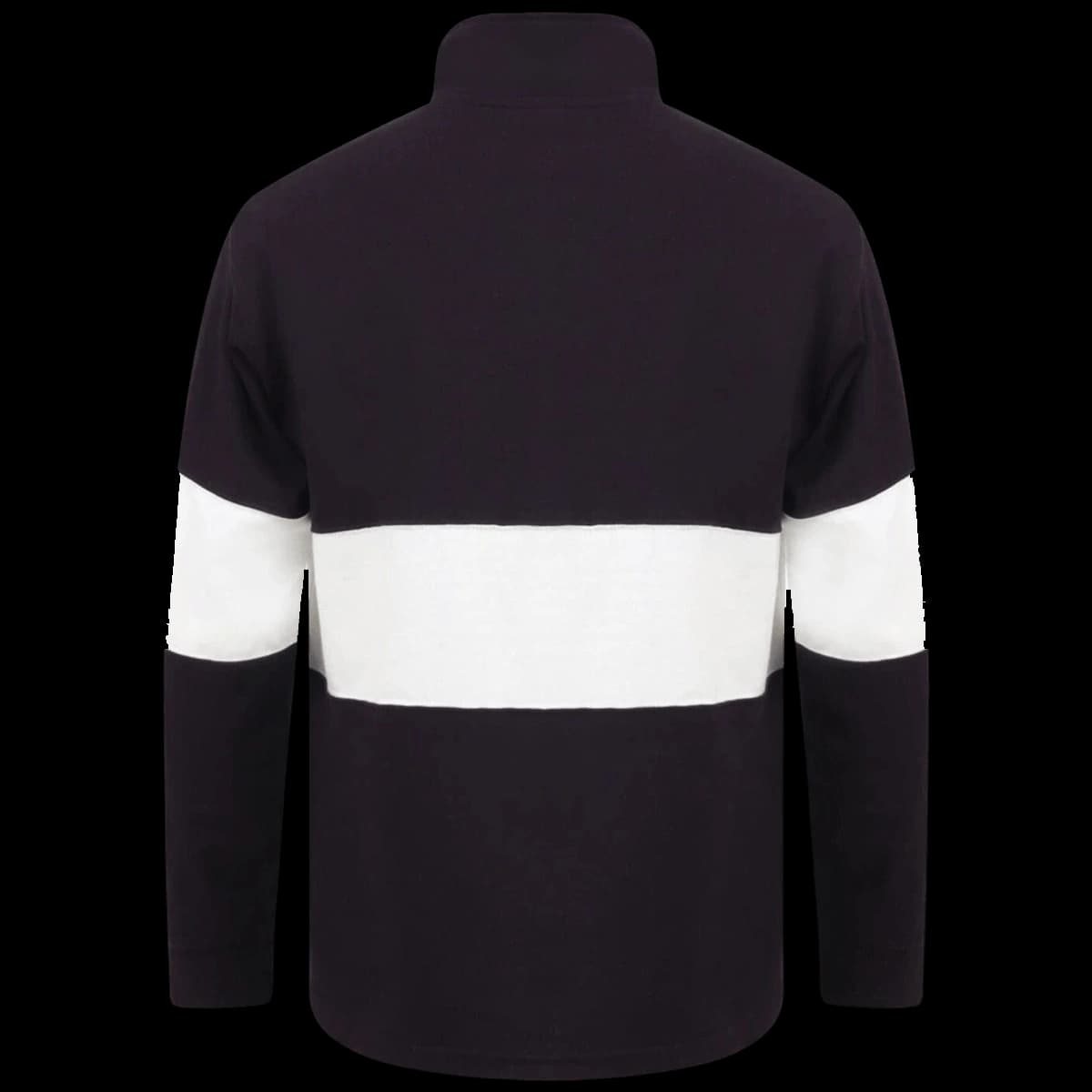 Front Row Panelled 1/4 Zip Neck Top — back