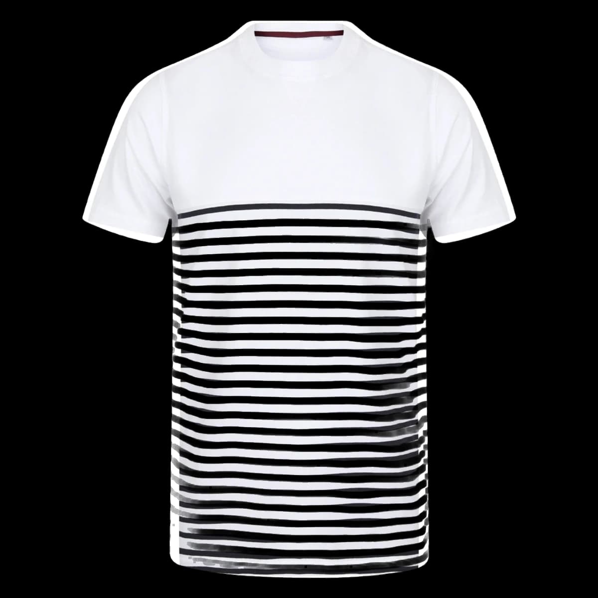Front Row Unisex Breton Striped T-Shirt — front