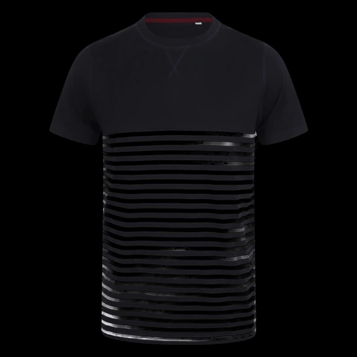 Front Row Unisex Breton Striped T-Shirt — front