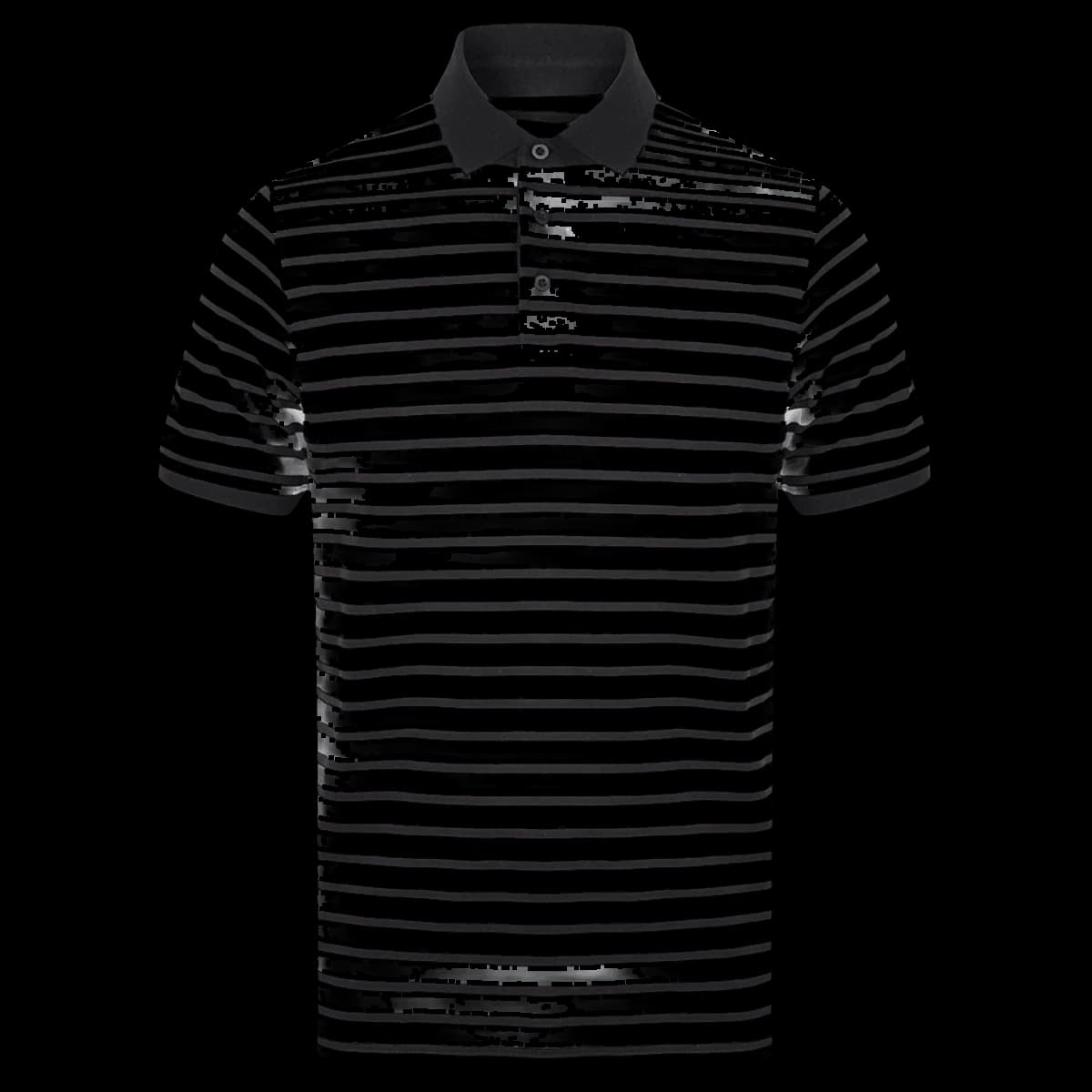 Front Row Striped Jersey Polo Shirt — front