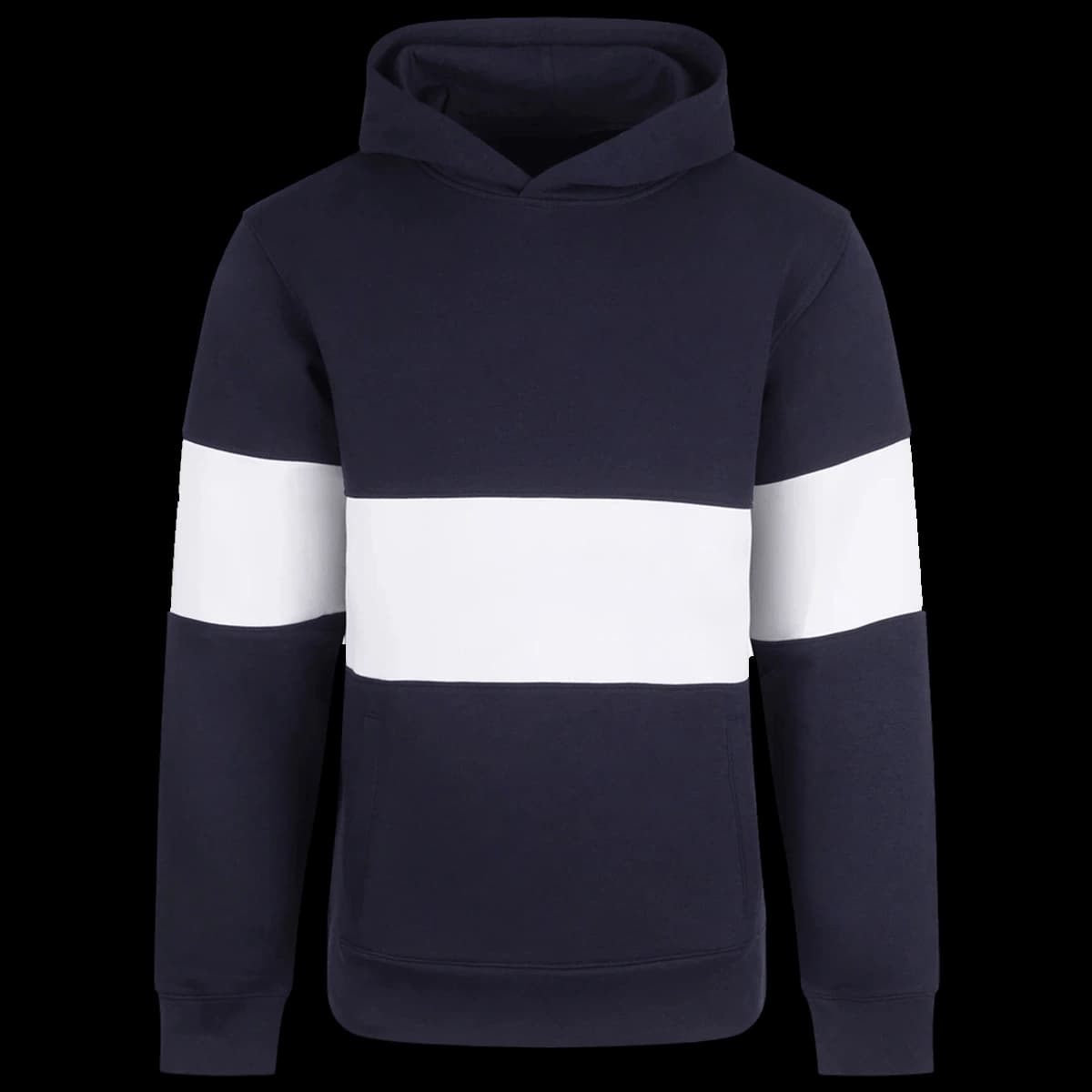 Front Row Heavyweight Panelled Hoodie — front
