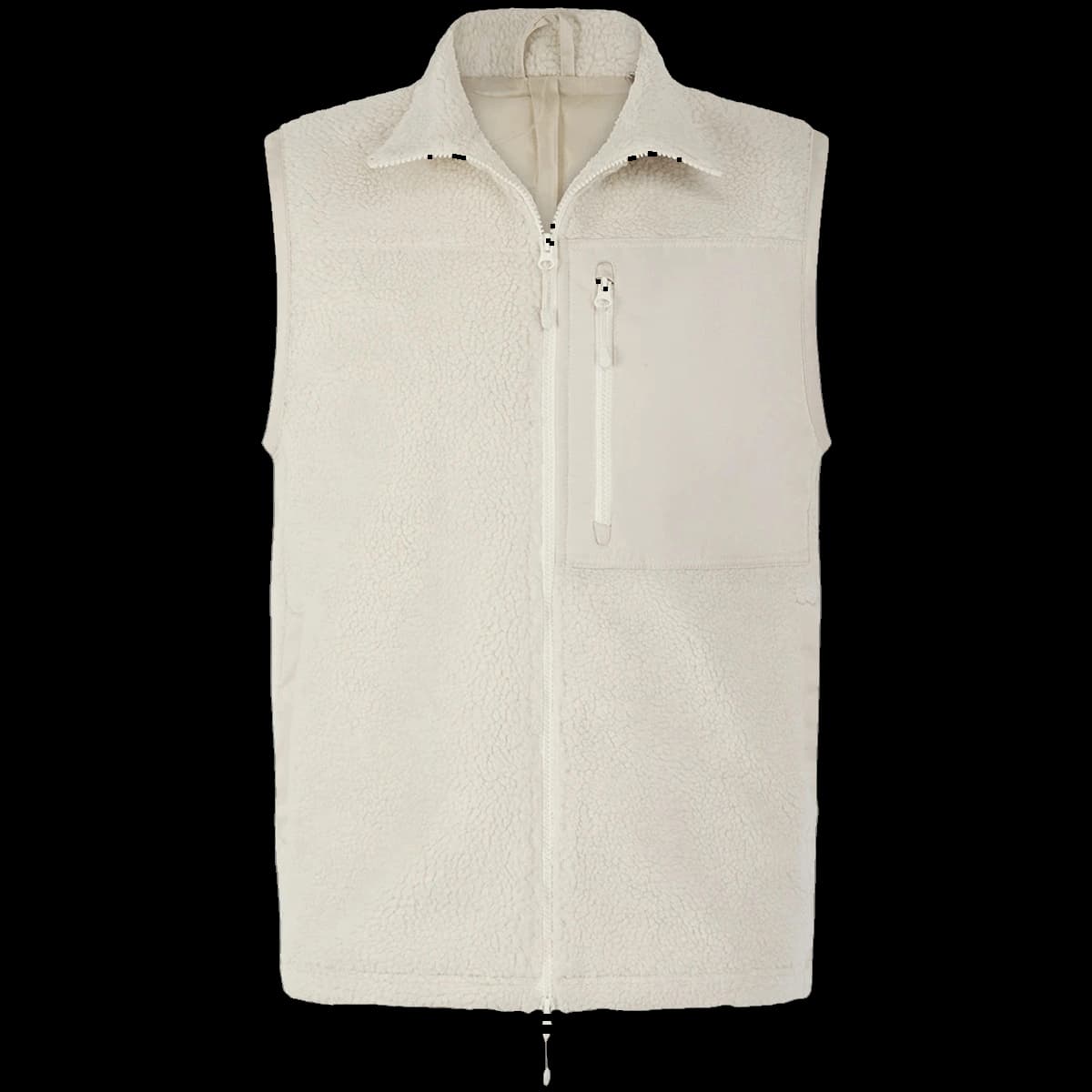 Front Row Recycled Sherpa Gilet — front