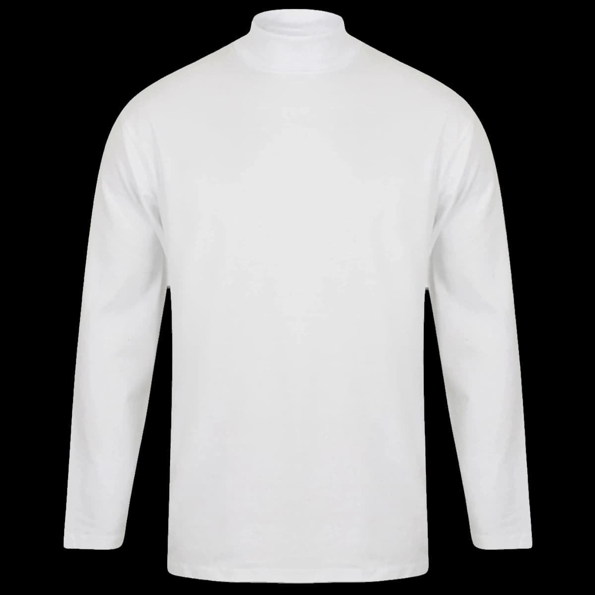 Henbury Long Sleeve Roll Neck Top — front