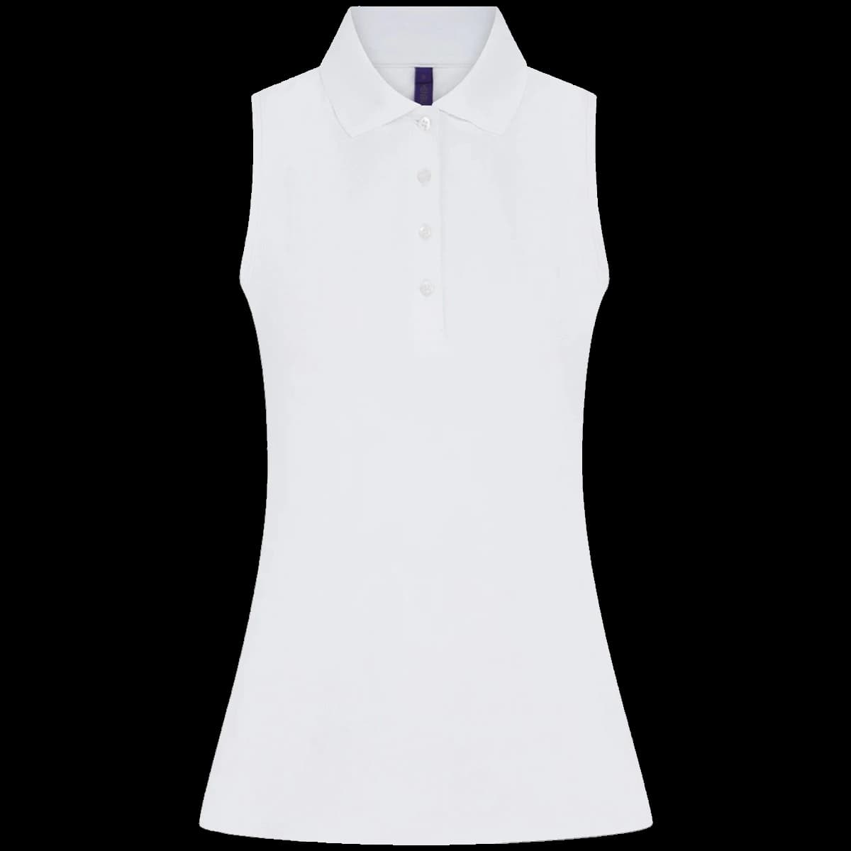 Henbury Ladies Sleeveless Coolplus® Polo Shirt — front