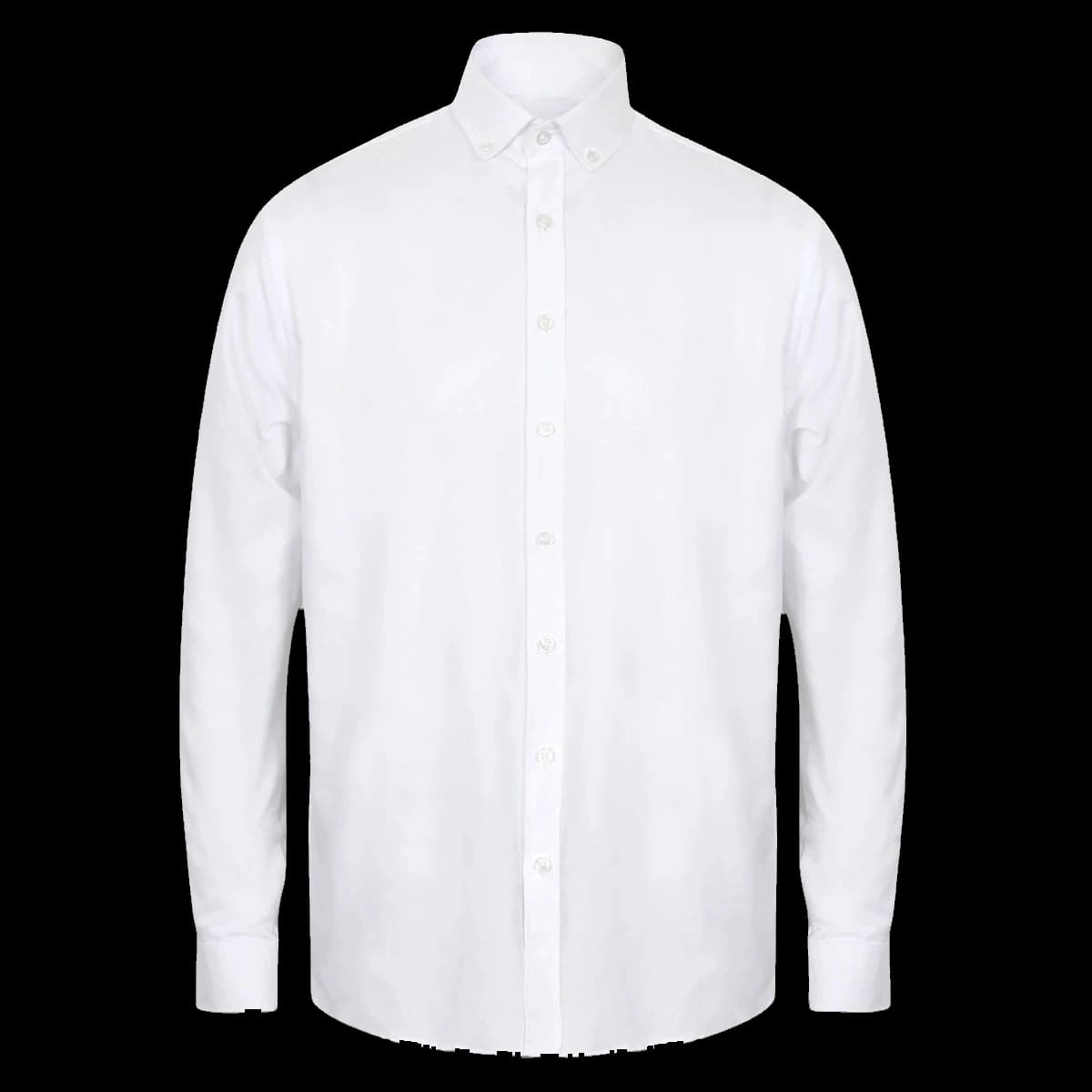 Henbury Modern Long Sleeve Classic Fit Oxford Shirt — front