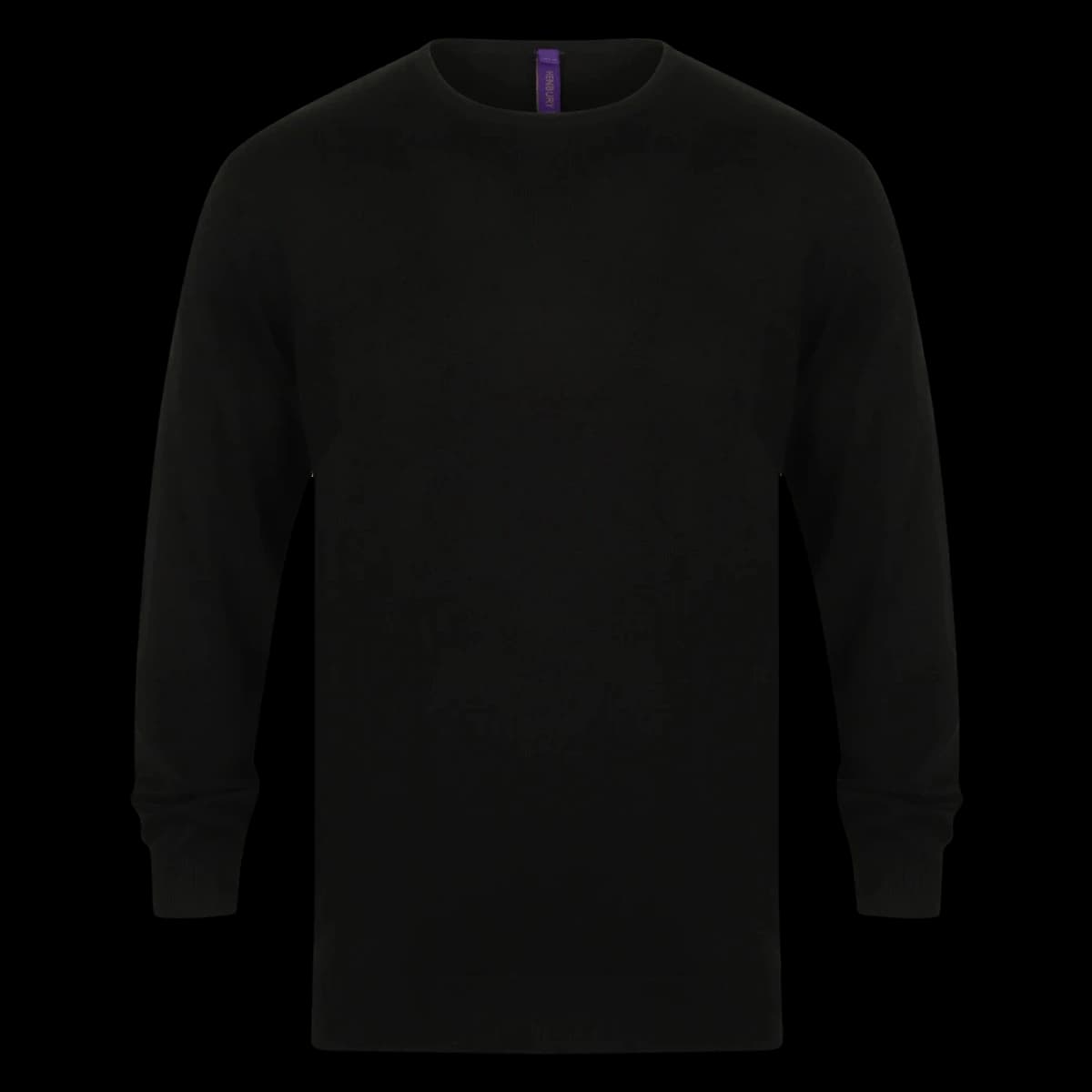 Henbury Lightweight Cotton Acrylic Crew Neck Sweater — front