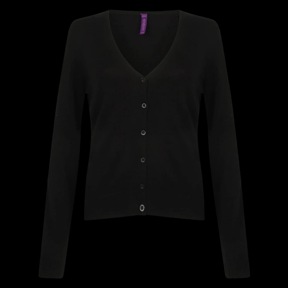 Henbury Ladies Lightweight V Neck Cardigan — front