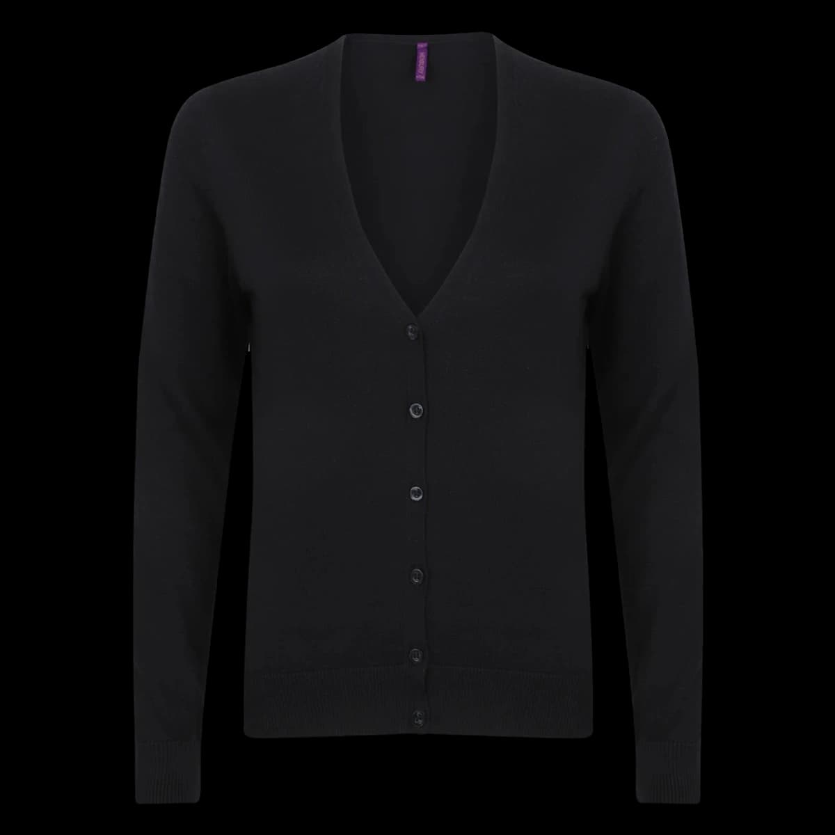 Henbury Ladies Lightweight V Neck Cardigan — front