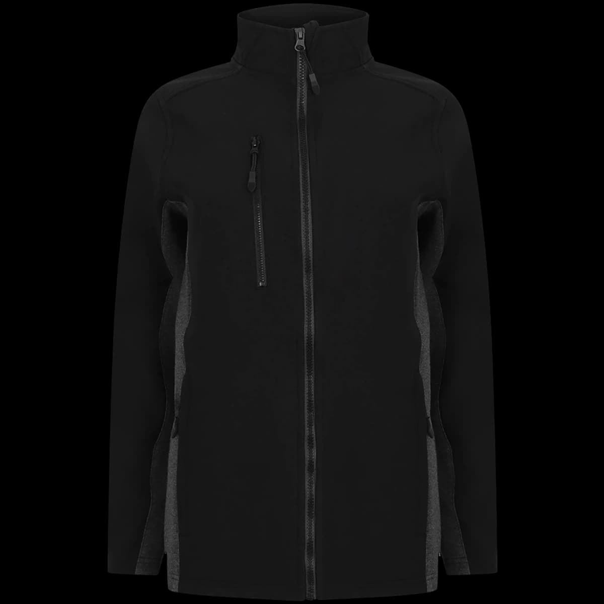 Henbury Unisex Contrast Soft Shell Jacket — front