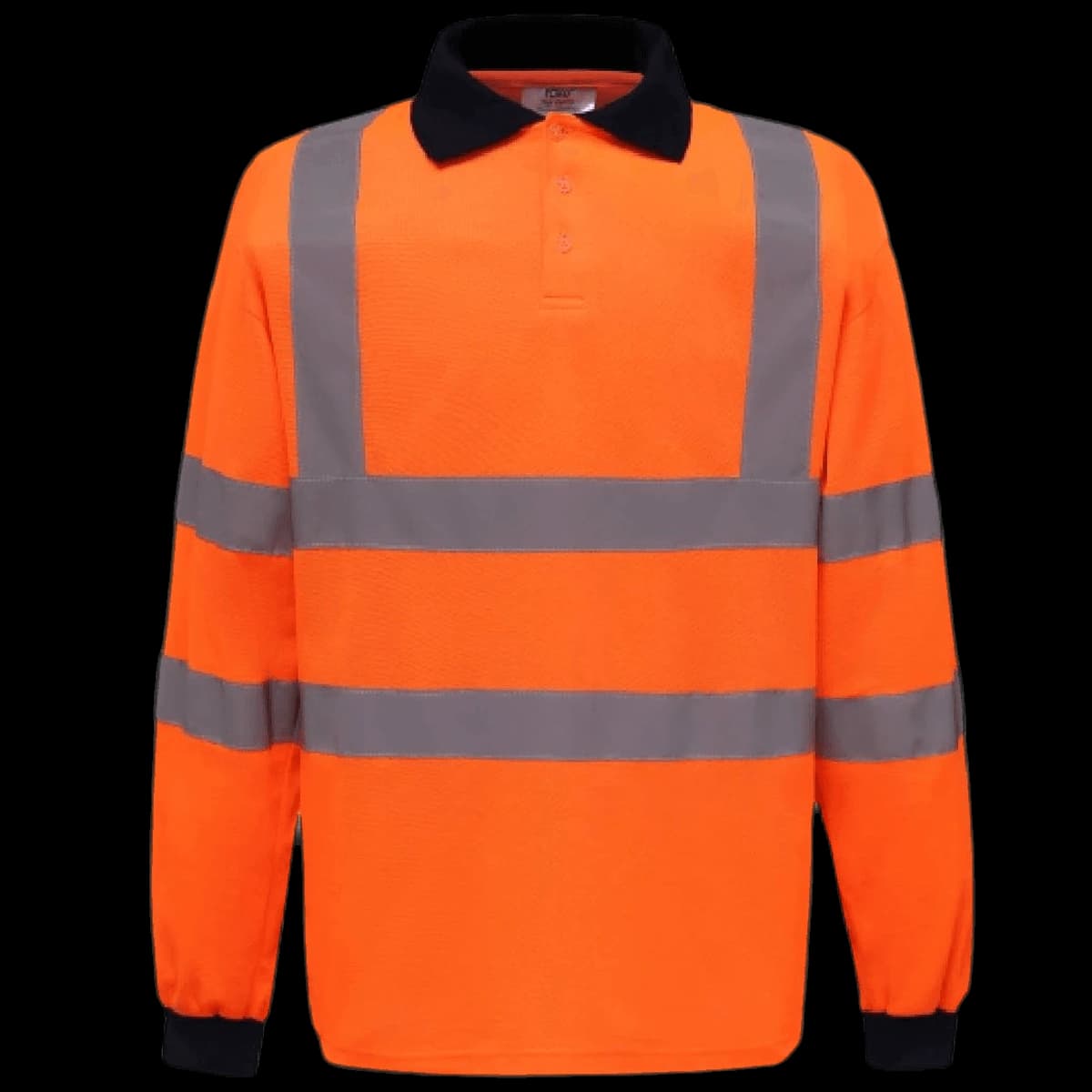 Yoko Hi-Vis Long Sleeve Polo Shirt — front