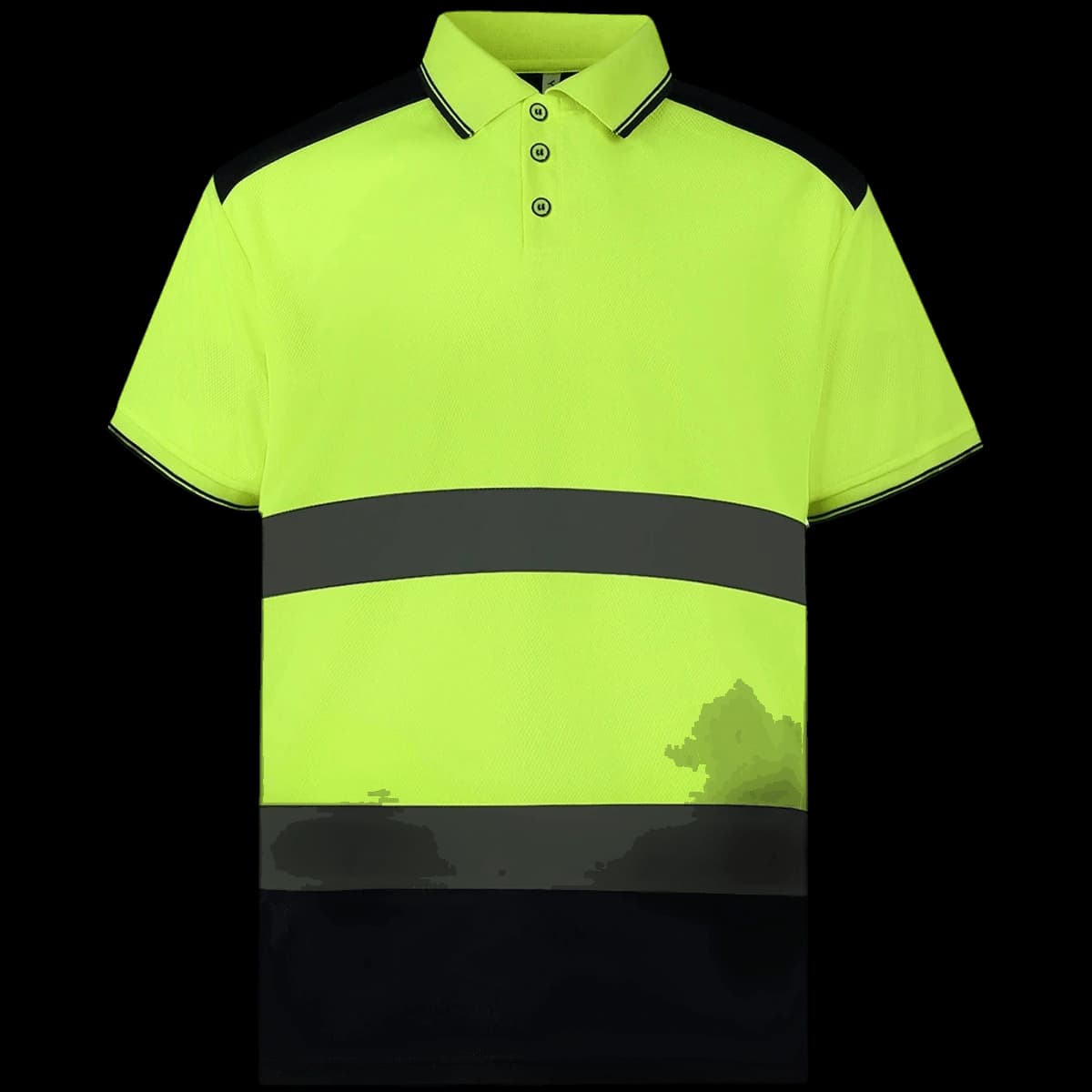 Yoko Two Tone Short Sleeve Polo Shirt — front