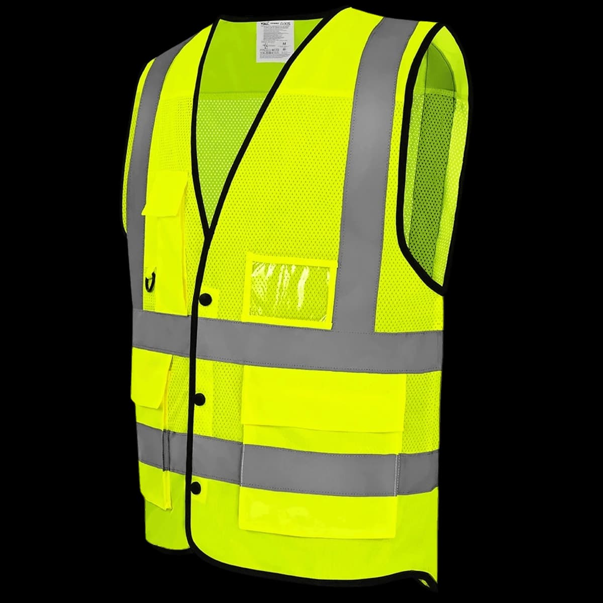 Yoko Superior Eco Mesh Button Waistcoat — front