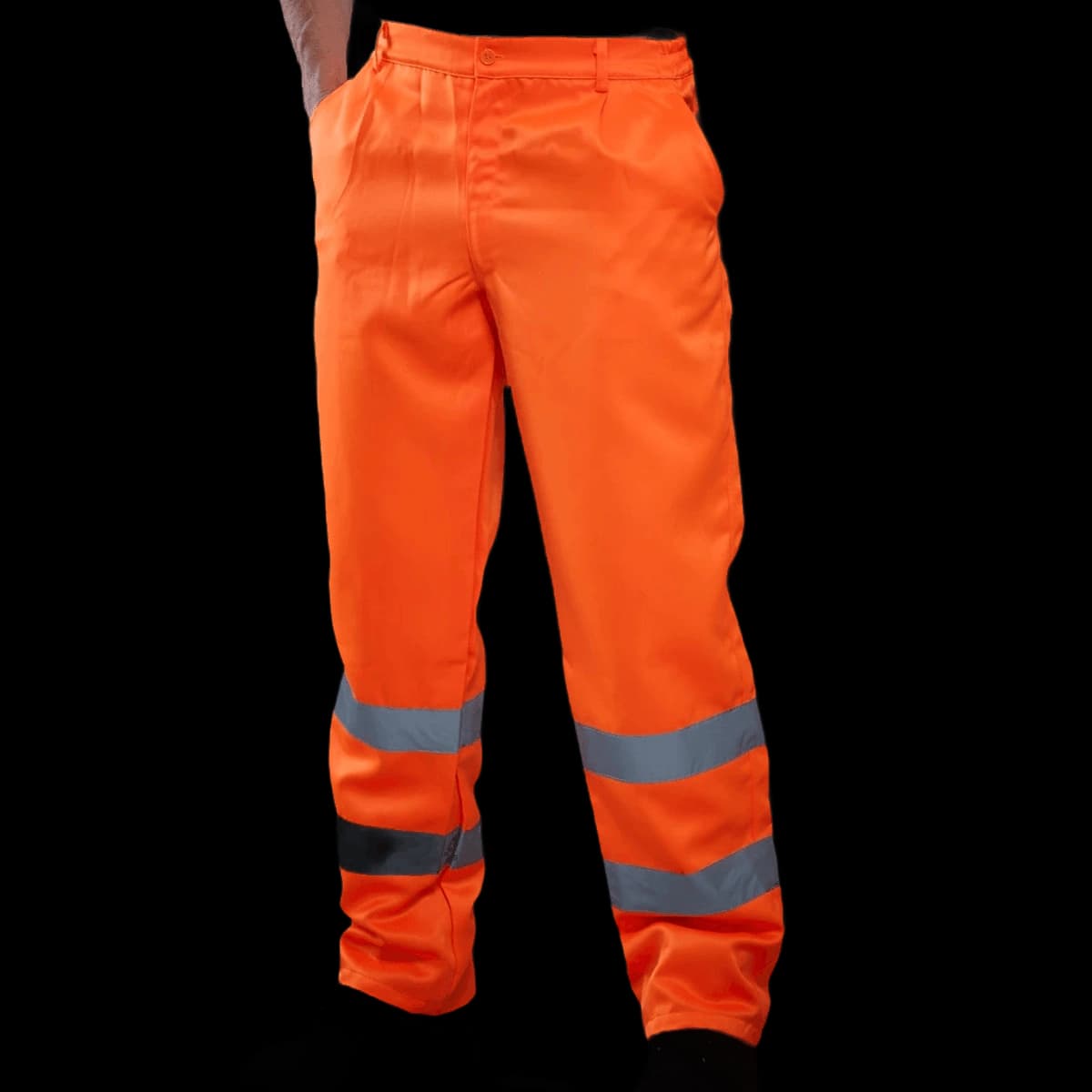 Yoko Hi-Vis Poly/Cotton Work Trousers — front
