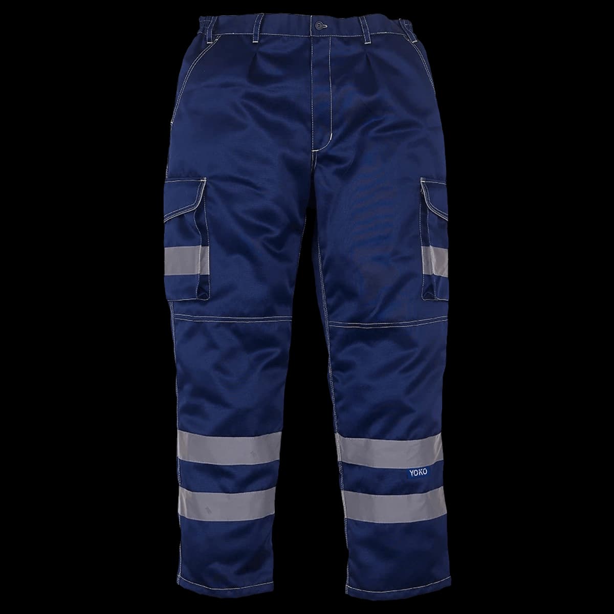Yoko Hi-Vis Cargo Trousers with Knee Pad Pockets — front