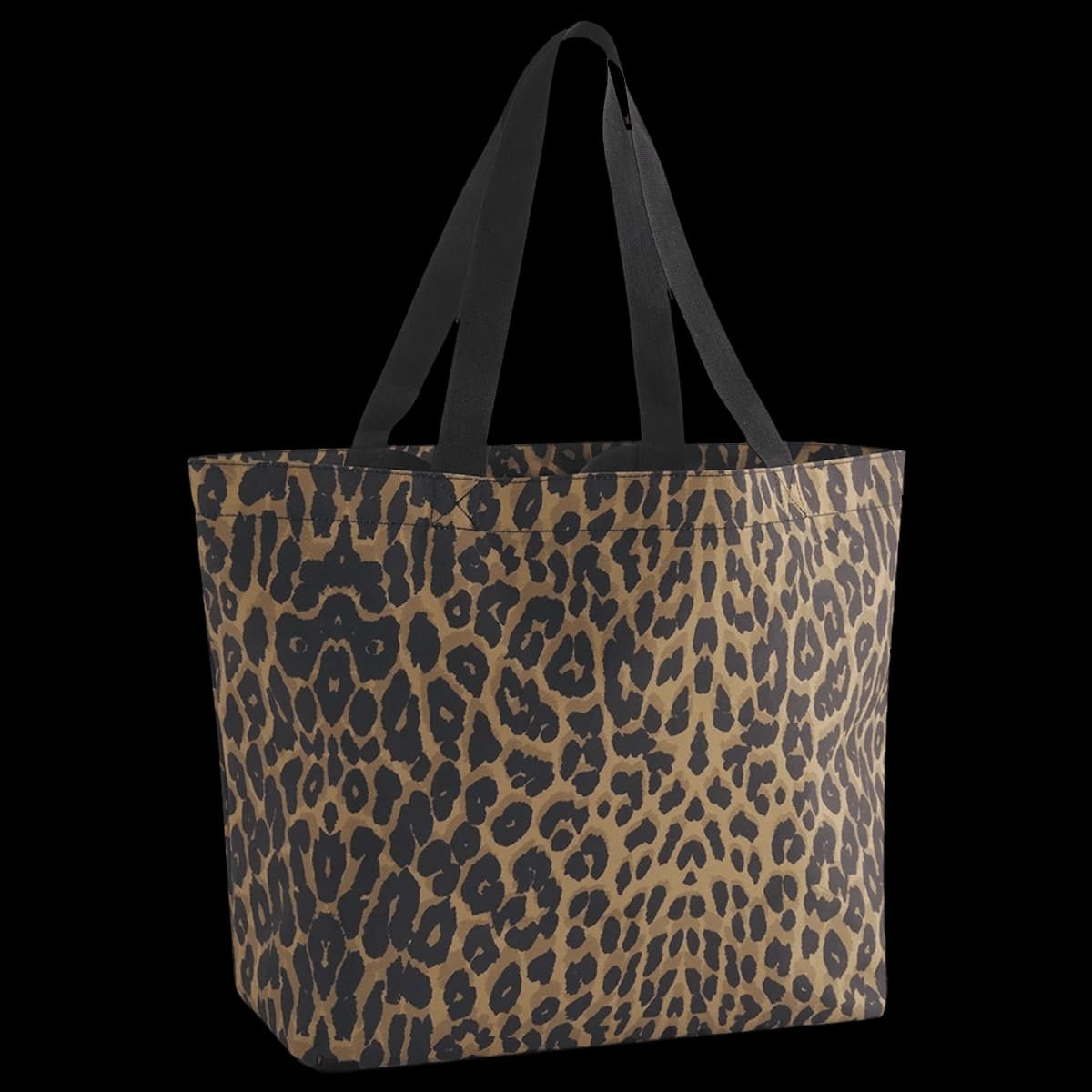 BagBase Leopard Print Carryall Tote Bag — front
