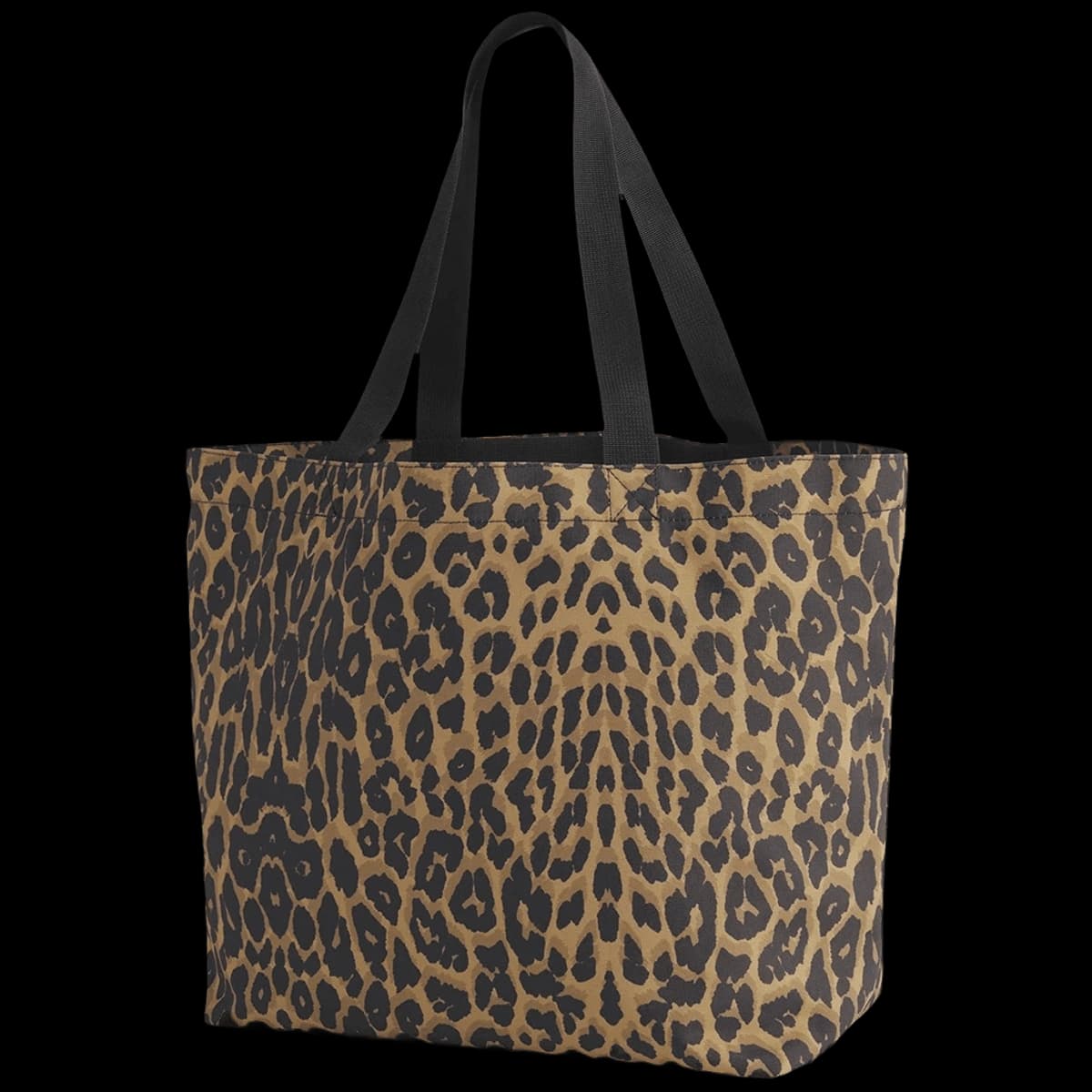 BagBase Leopard Print Carryall Tote Bag — back