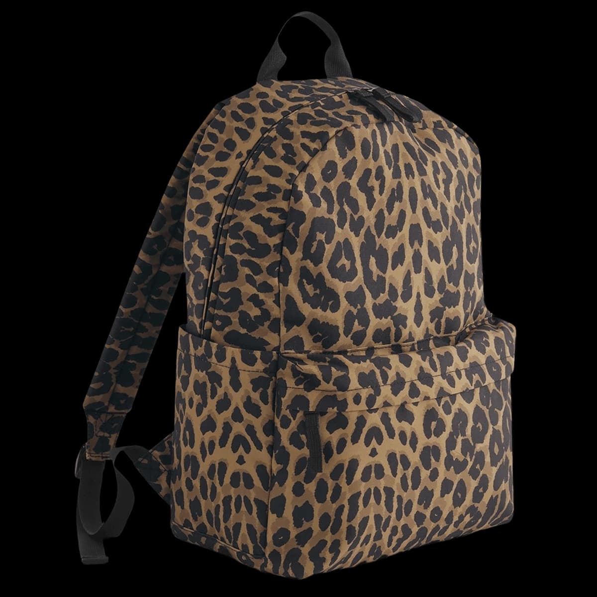 BagBase Leopard Print Backpack — front