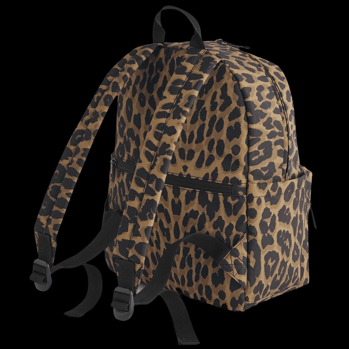 BagBase Leopard Print Mini Backpack — back