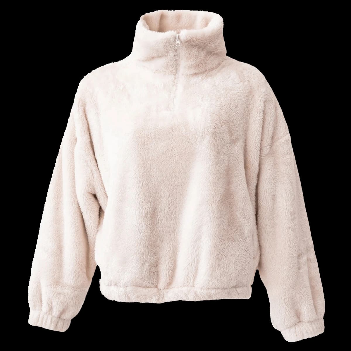 Brand Lab Ladies Fluffy 1/4 Zip Fleece — front