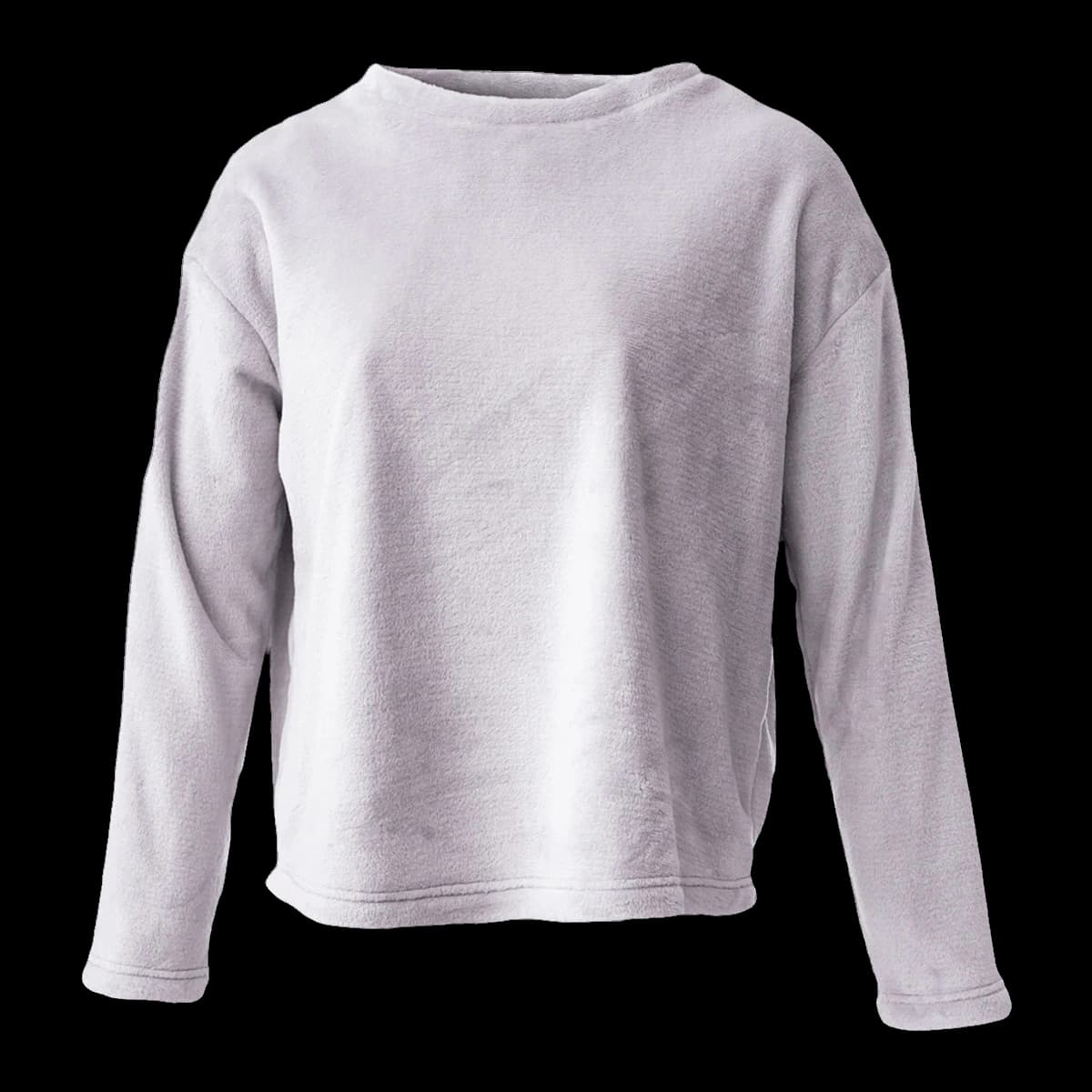 Brand Lab Ladies Plush Fleece Crew Neck Sweatshirt — front