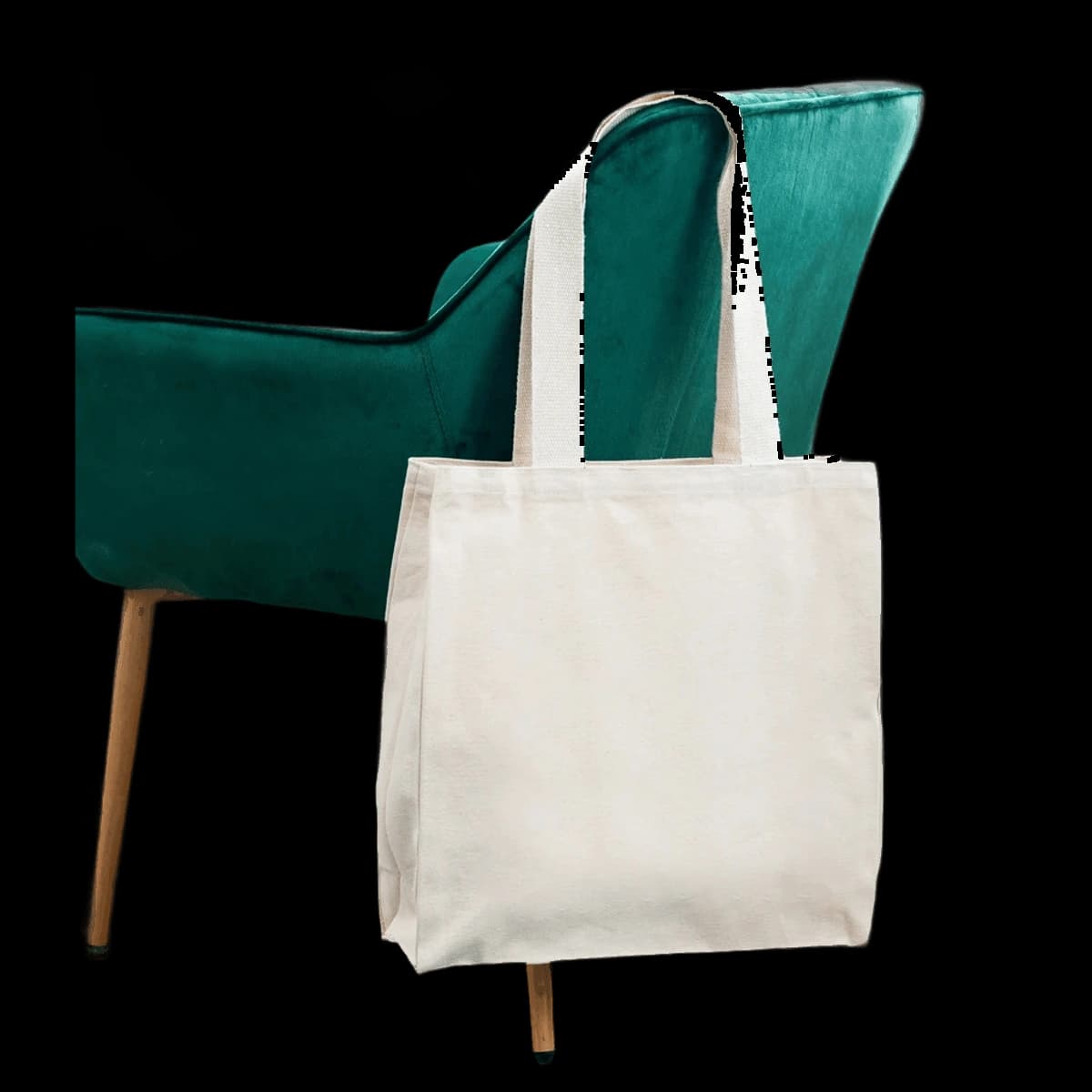 Brand Lab Everyday Square Canvas Tote Bag — front