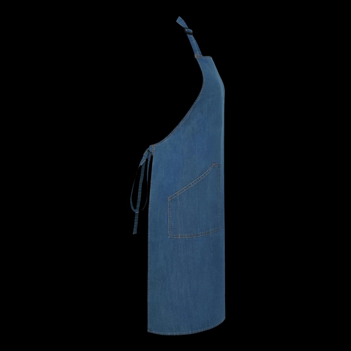 Brand Lab Denim Adjustable Bib Pocket Apron — side