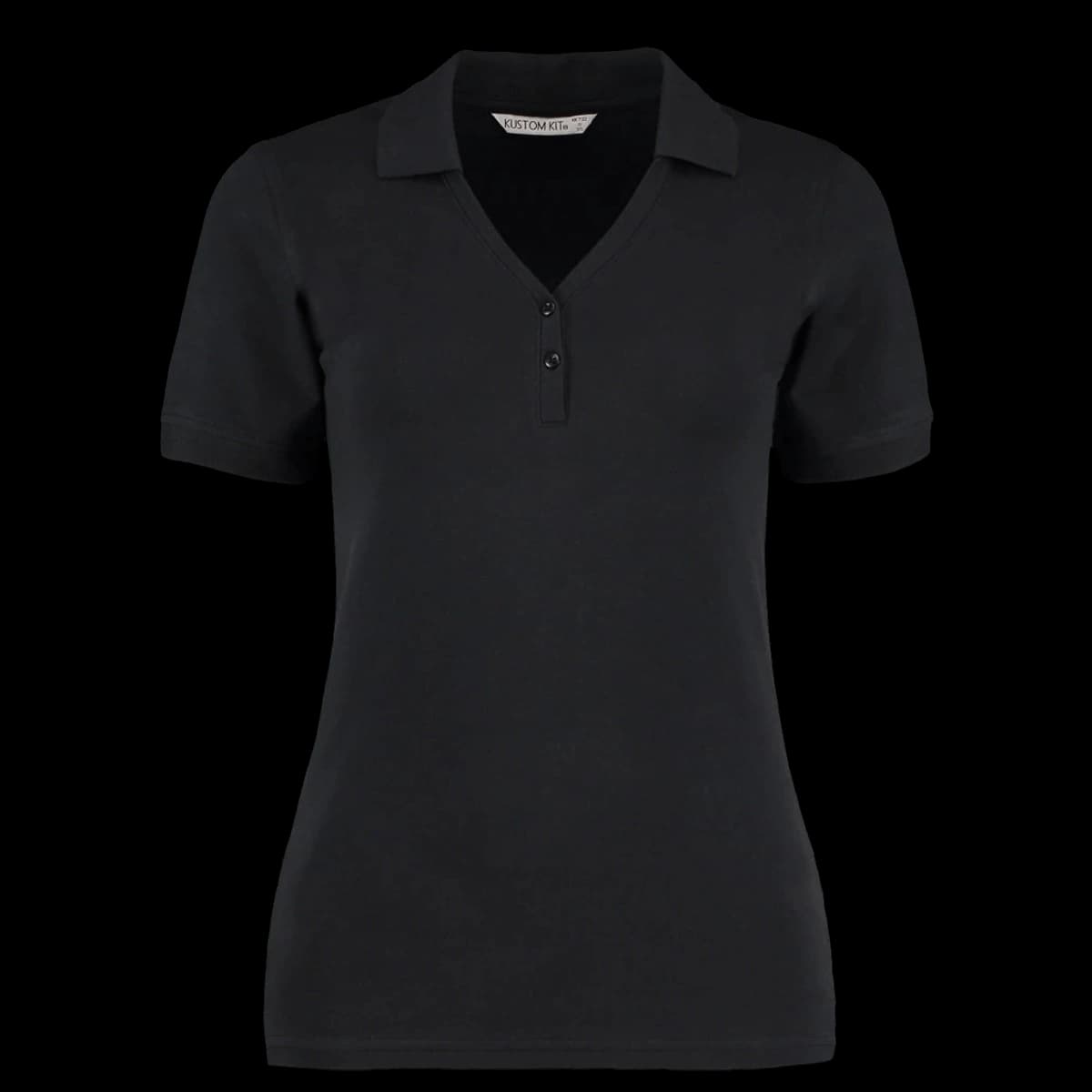 Kustom Kit Sophia Comfortec® V Neck Polo Shirt — front