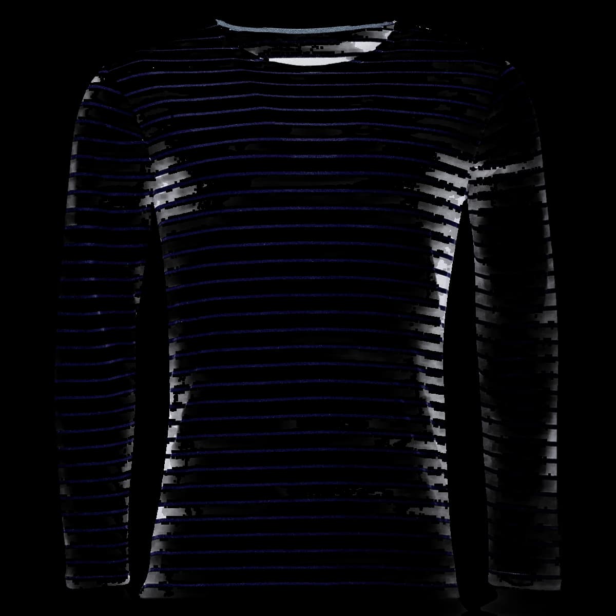 SOL'S Marine Long Sleeve Striped T-Shirt — front