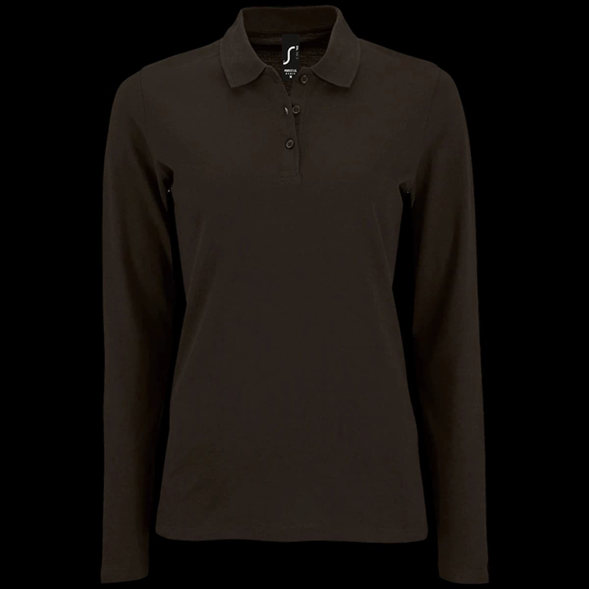 SOL'S Ladies Perfect Long Sleeve Piqué Polo Shirt — front