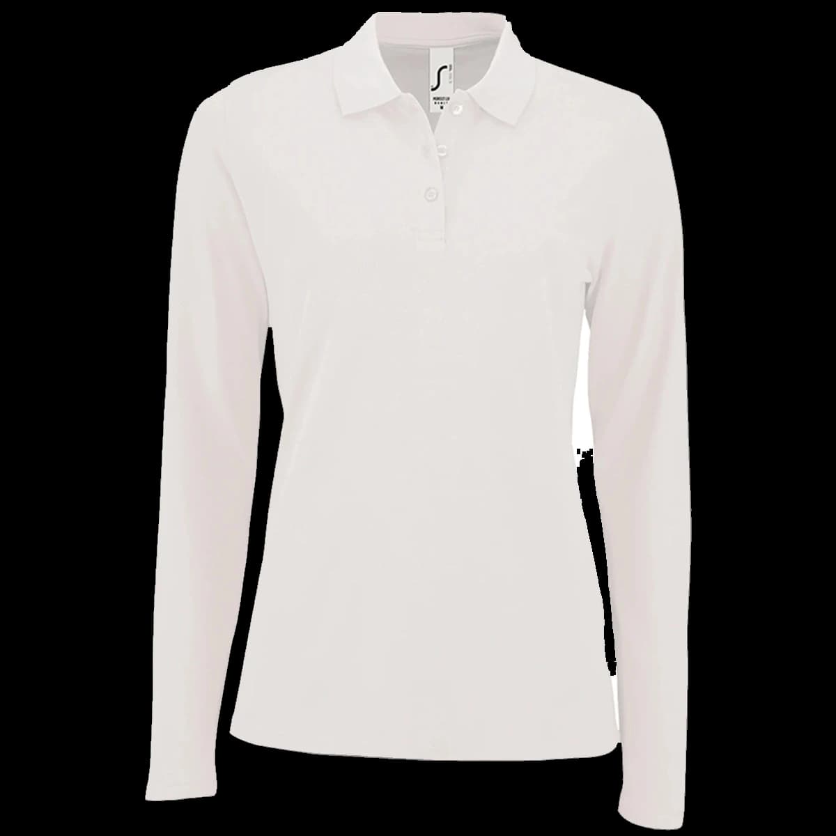 SOL'S Ladies Perfect Long Sleeve Piqué Polo Shirt — front