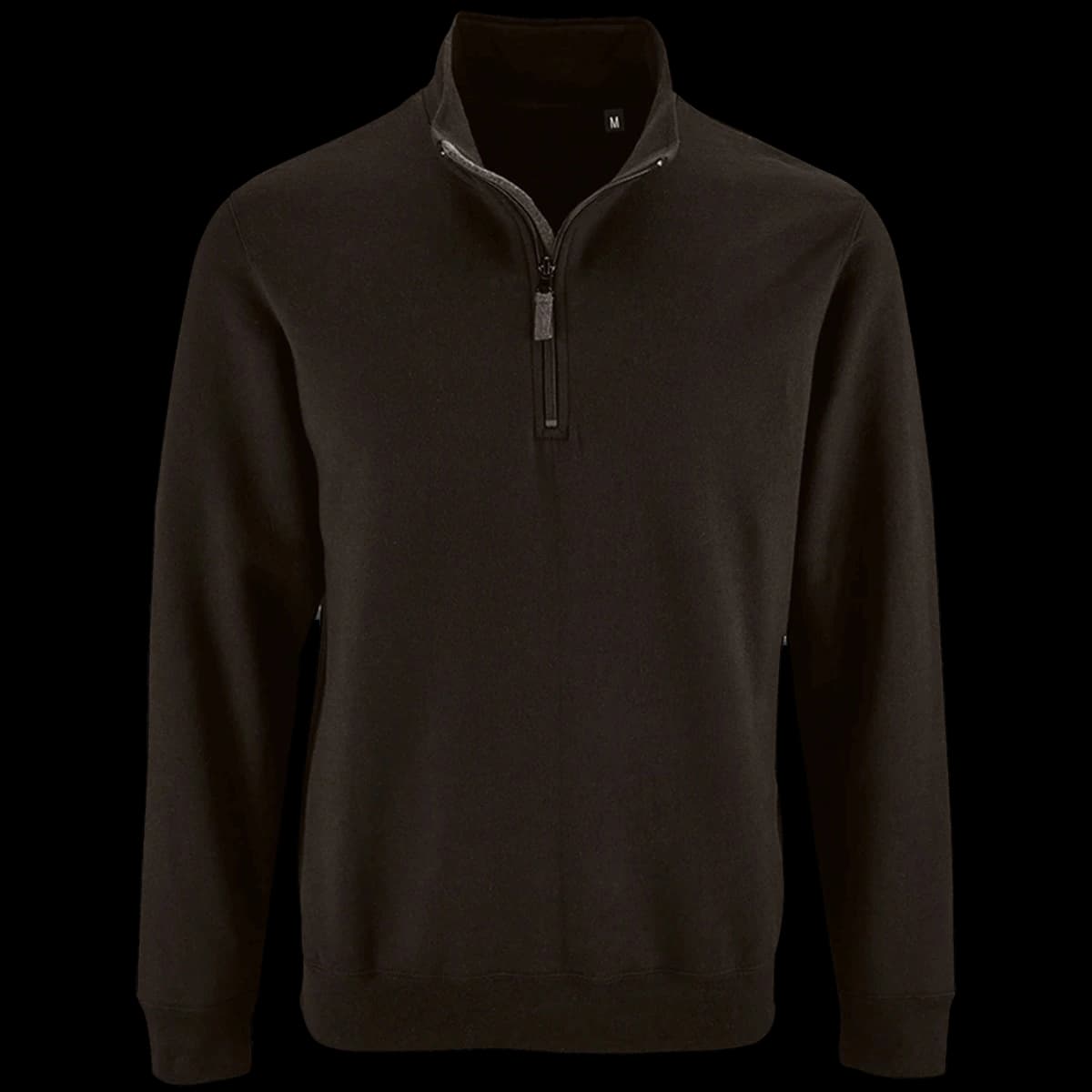 SOL'S Stan Contrast Zip Neck Sweatshirt — front